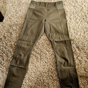 ATHLETA Army Green Leggings- Never Been Worn!